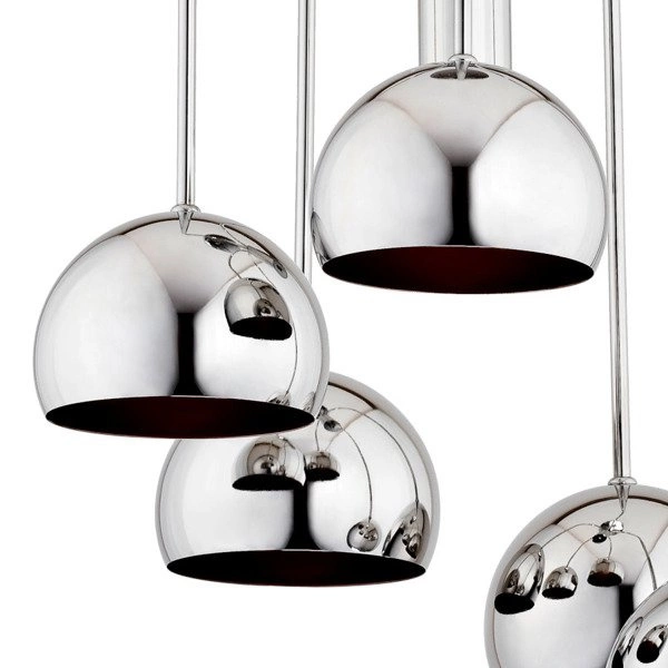 Lampa sufitowa żyrandol GLAMOUR chrom śr. 46cm