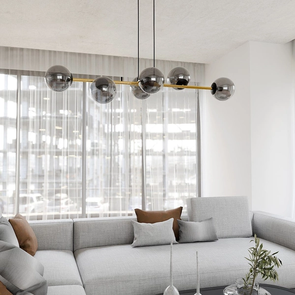 Lampa wisząca Emibig GRAVITY 6 BL GRAFIT 1237/6