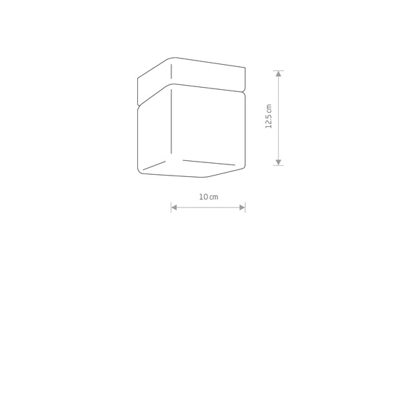 Lampa sufitowa lub kinkiet do łazienki SIS IP44 G9 10cm | czarny 8054