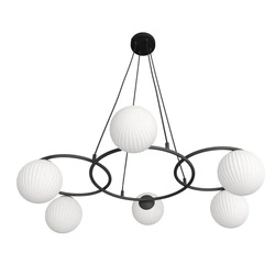 Lampa sufitowa Emibig LIBRA 6 BL OPAL 1379/6