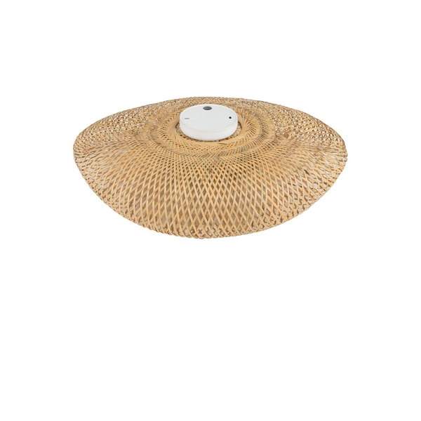 Plafon HAVANA M szer. 60cm E27 | naturalne drewno/biały 11171