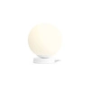 Aldex Lampka biurkowa BALL 1076B_M, 20 cm, biała, 1x60W E27