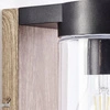 Lampa ścienna Cabar Brilliant 1 1x40W E27 Metal/Szkło Drewno