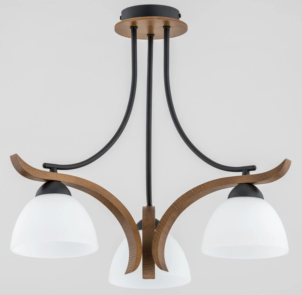 Lampa sufitowa ALFA BAFIA DREWNIANA 3xE27 46cm | 26123