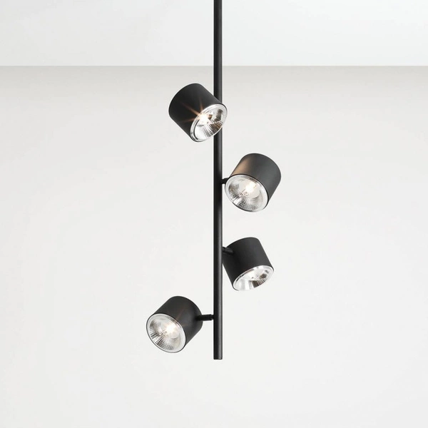 Aldex Lampa sufitowa BOT 4 PIONOWA 1047PL_L2, czarna, 4x35W GU10