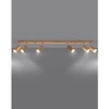 Lampa sufitowa (spot) BERG 6, SL.1043, naturalne drewno, 6x40W GU10