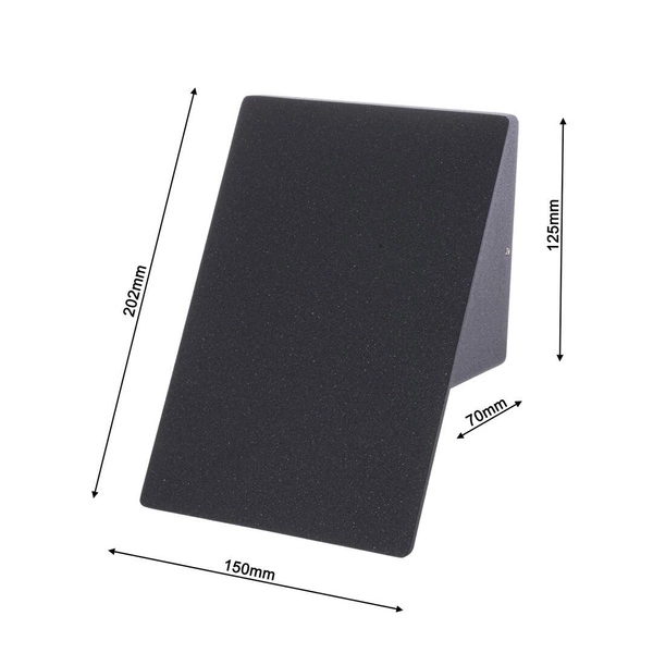 Zewnętrzny kinkiet LED PLAIN na fasadę 097