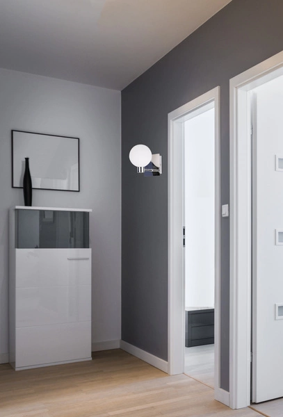 Kinkiet ODEN, 21-01436, chrom/biały, 1x40W G9