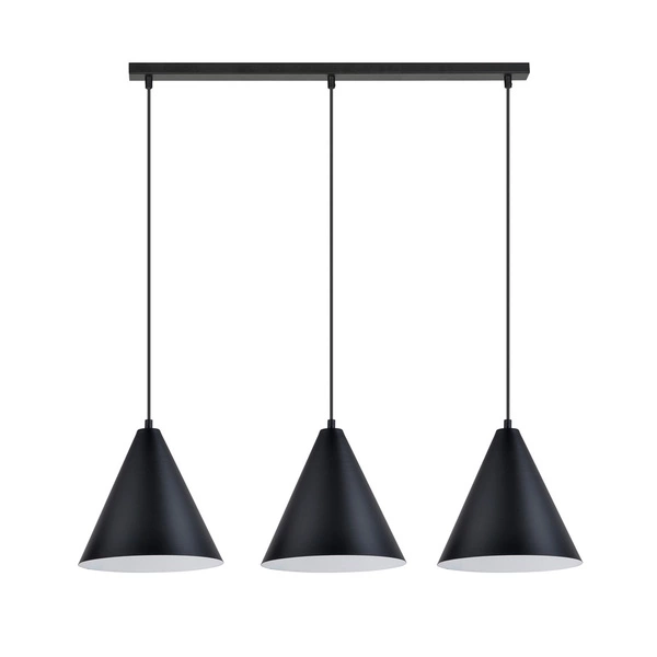 Lampa wisząca Emibig REBEL 3 Czarny/Biały 1270/3
