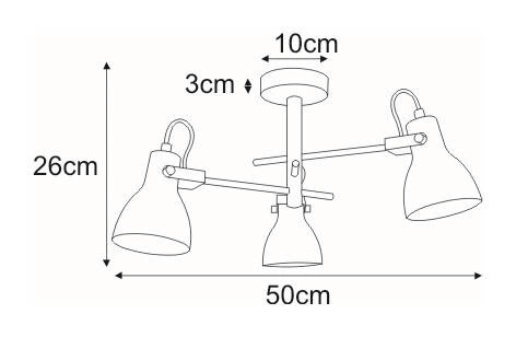 Lampa sufitowa K-8110 z serii KANTI