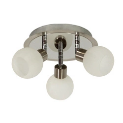 Nowoczesna lampa sufitowa ALABASTER plafon 98-07025 satyna/chrom 3xG9