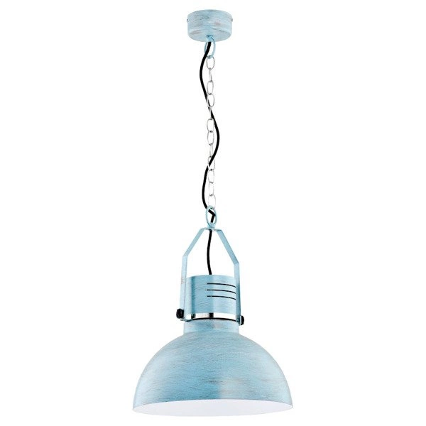 Lampa wisząca zwis MEDINA niebieski/biały śr. 37,5cm
