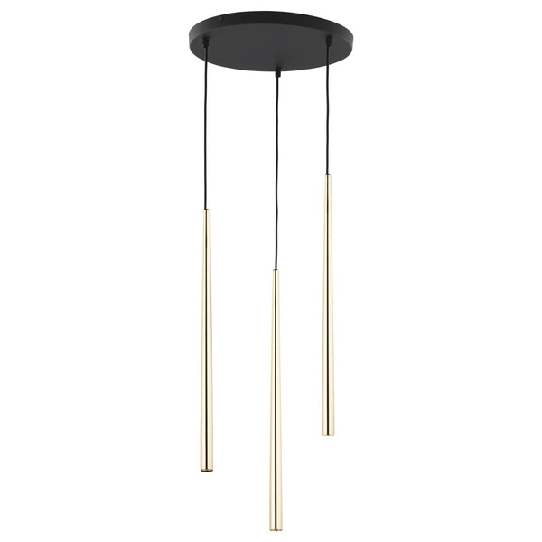 Nowoczesna lampa wisząca PIANO GOLD 3x G9 10W | złoty 6421