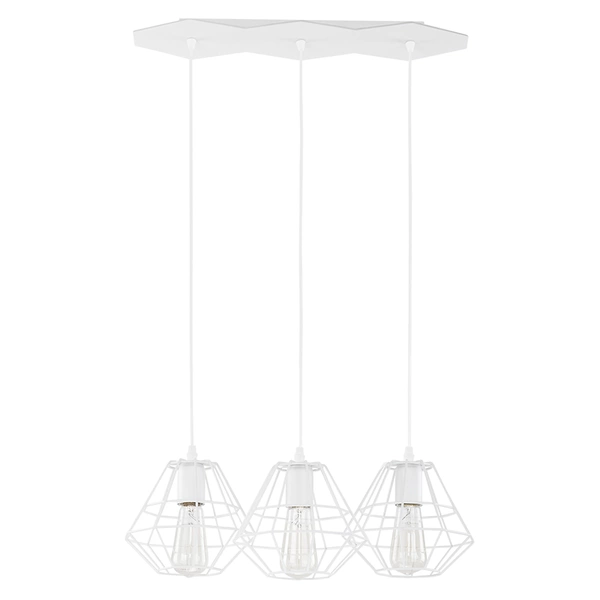 DIAMOND WHITE LAMPA WISZĄCA 3 PŁ 848