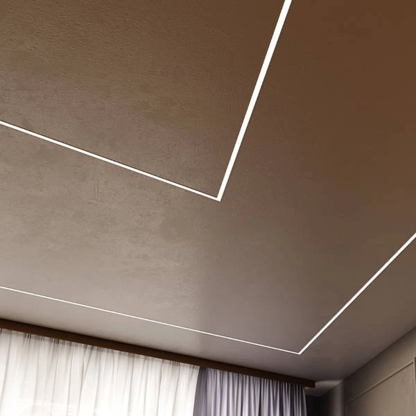 Profil LED P14-2 wpuszczany 200cm szer. 20mm | do osłonek C15 | biały