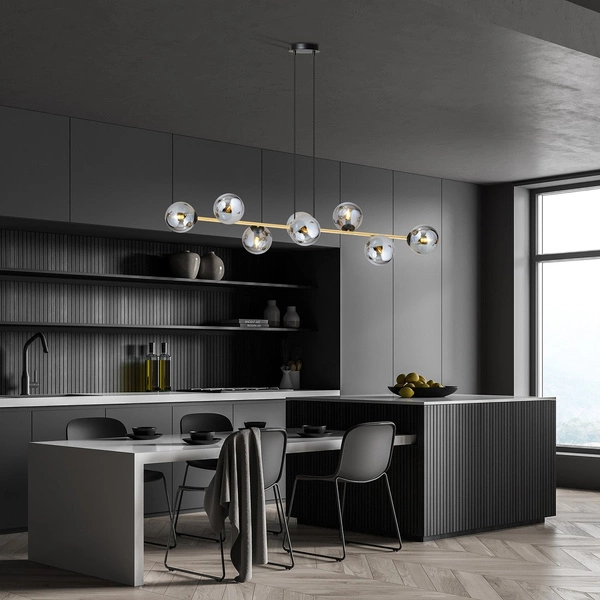 Lampa wisząca Emibig GRAVITY 8 BL GRAFIT 1237/8