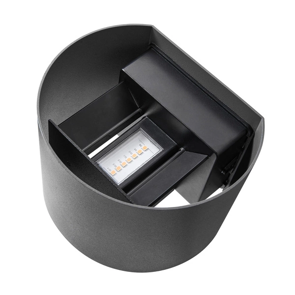 Kinkiet MILDA LED 3000K Biała ciepła Aluminium | Antracyt