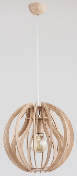 Lampa wisząca ALFA BLADE DREWNIANA 1xE27 39cm | 60510