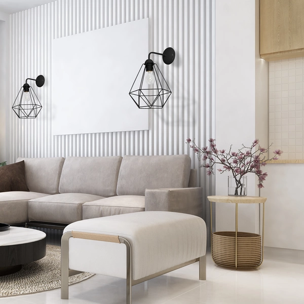 Kinkiet BASKET, czarny, 1x60W E27, MLP7206