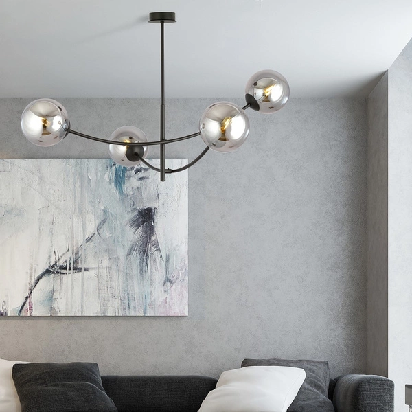 Lampa sufitowa Emibig HUNTER 4 Czarny/GRAFIT 1100/4