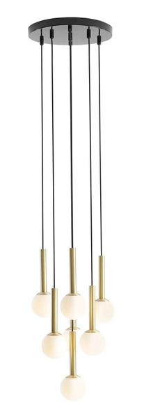 Aldex LAMPA WISZĄCA RIU 7 RING BLACK BRASS 1103T1
