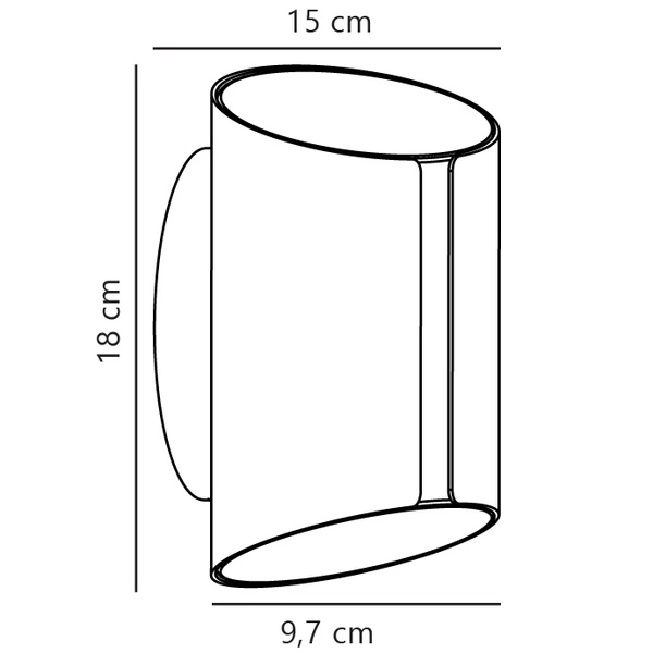 Kinkiet GripSmart LED 2200-6500K Biała zmienna (CCT) Aluminium | Czarny
