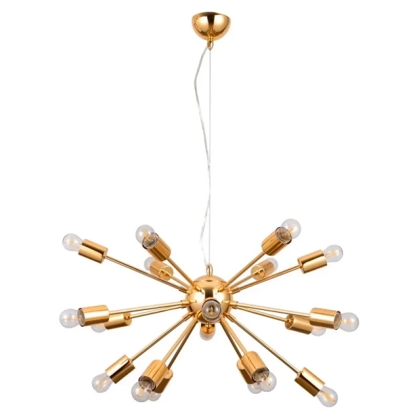 Lampa wisząca THEO śr. 64cm 18xE27 | złoty