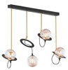 Nowoczesna Lampa wisząca PLANET wys. 60cm 4xG9 14W IP20 | Złoty