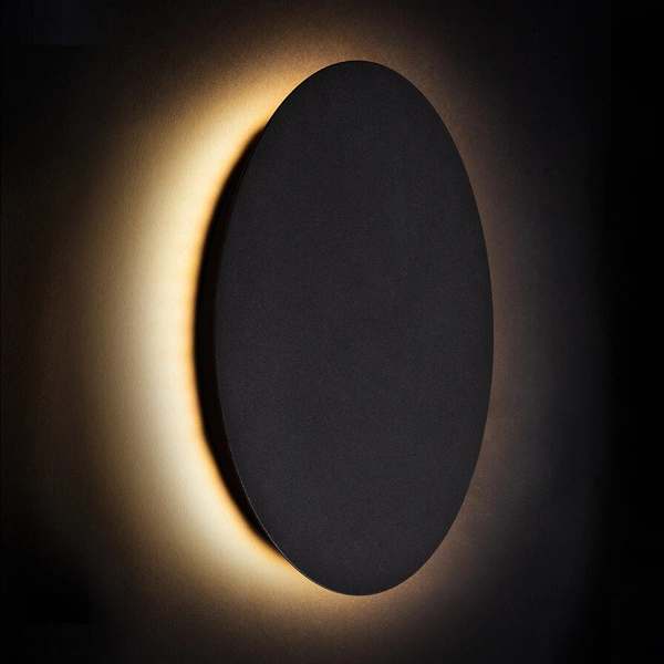 Kinkiet RING LED S 15cm 7W barwa ciepła 3000K | czarny 7634