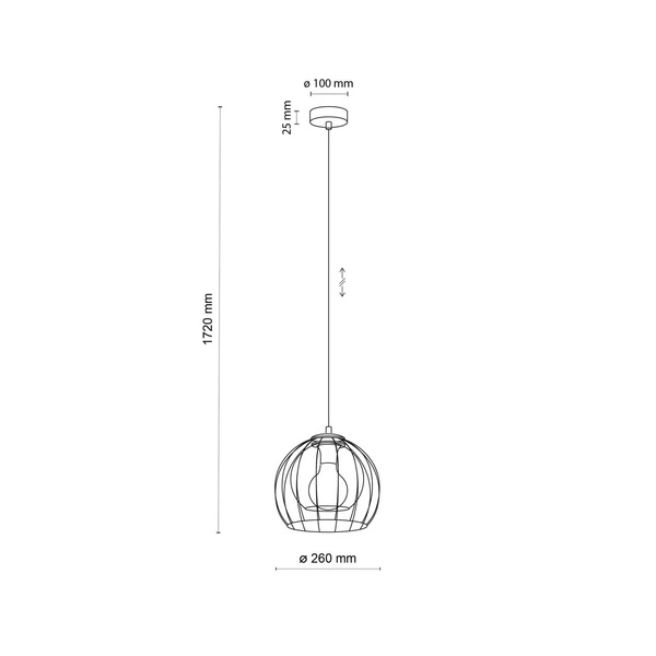 Nowoczesna lampa wisząca UNIVERSO 3154 3154
