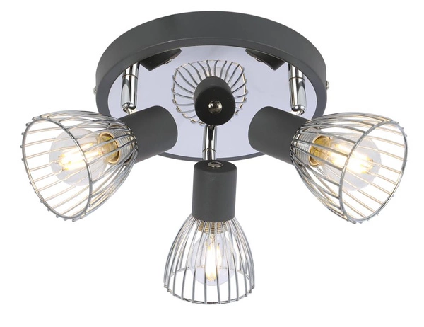 Lampa sufitowa MODO plafon 98-61546 czarny/chrom 3xE14