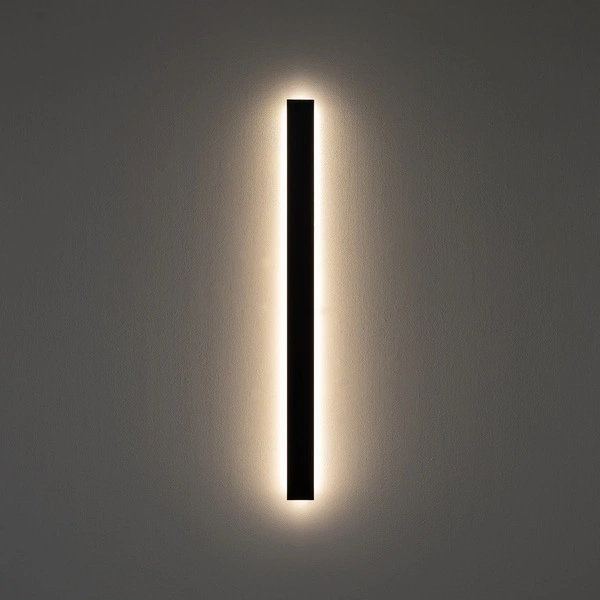 Lampa ścienna COMMA LED M 3000K 25W 650lm szer.8cm dług.118cm | Czarny 11877