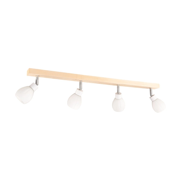 Lampa sufitowa Talea w zestawie 4xG9 LED 300lm 2700K 3W Drewno Brzozowe/Biały Metal/Białe Szkło 2046018220993