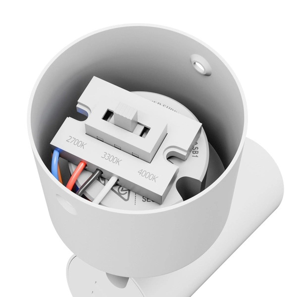 SPOT M OPRAWA NATYNKOWA 10W CCT 230V 30st IP20 śr.44 x145x205mm BIAŁY 5 LAT GW. SPECTRUM