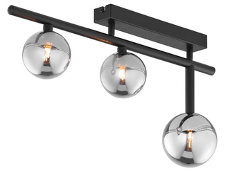 Nowoczesna Lampa sufitowa NEPTUN wys. 30cm 3xG9 14W IP20 | Czarny