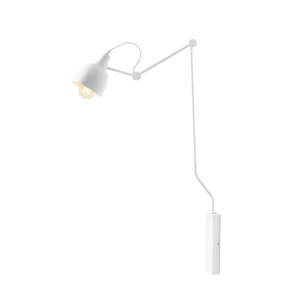 Aldex Kinkiet AIDA (mniejszy) 814C, biały, 1x60W E27