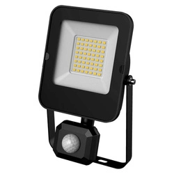 Naświetlacz LED 30W z czujnikiem ruchu PIR ALFA 6000K | czarny