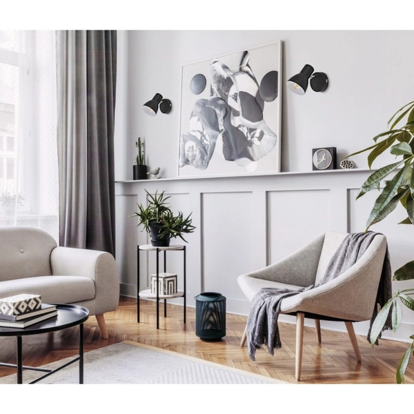 Kinkiet Riado śr. 8cm E14 | czarny