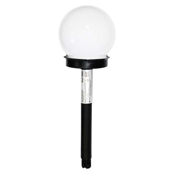 Lampka ogrodowa solarna wbijana 6000K 34cm | czarny