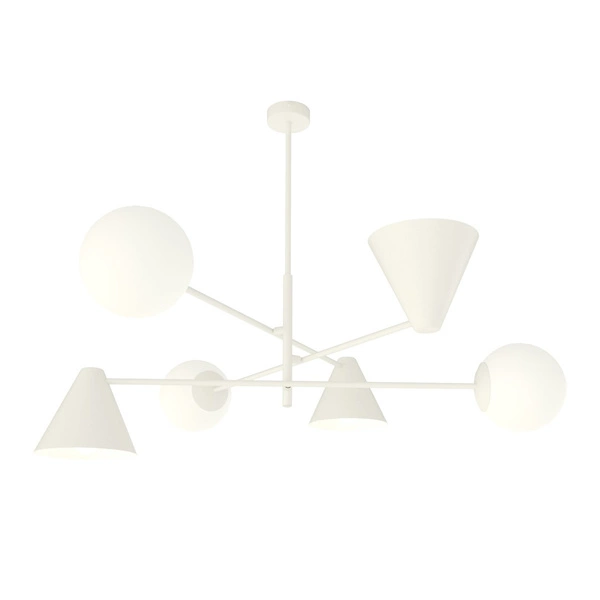 Lampa sufitowa Emibig HERMES 6 Biały 1348/6
