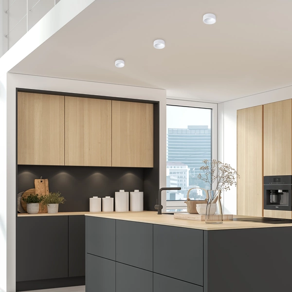 Oprawa podtynkowa sufitowa BALI ROUND WHITE śr. 9,6cm | biały