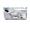 SS-13 CH/WH MR16 CHROM oczko sufitowe lampa sufitowa STAŁA KWADRATOWA SZKŁO BEZBARWNE