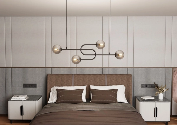 Lampa sufitowa Emibig ATRIA 4 BL GRAFIT 1384/4