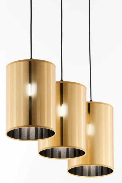 Klasyczna Lampa wisząca CORTINA wys. 100cm 3xE27 15W IP20 | złoty