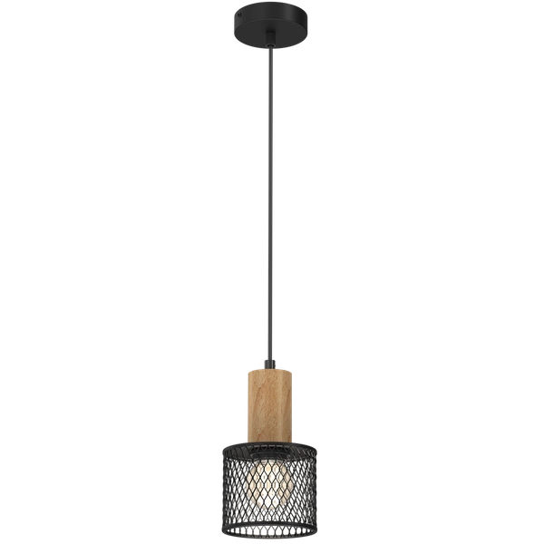 Lampa wisząca SOBRESA E27 | Czarna