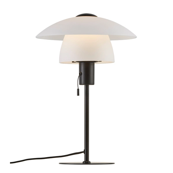 Lampa stołowa VERONA E27 15W Szkło | Czarny