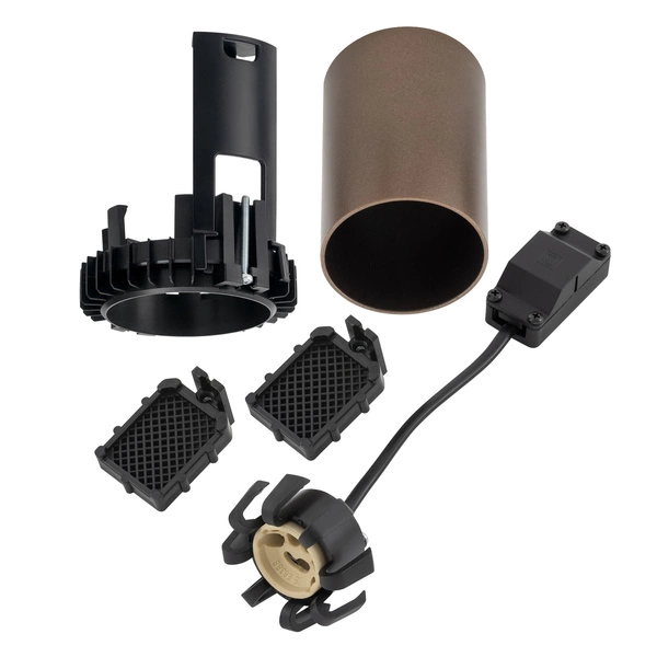 Lampa punktowa podtynkowa MONO SLIDE TRIMLESS szer. 5,5cm GU10 | czekoladowy 10806