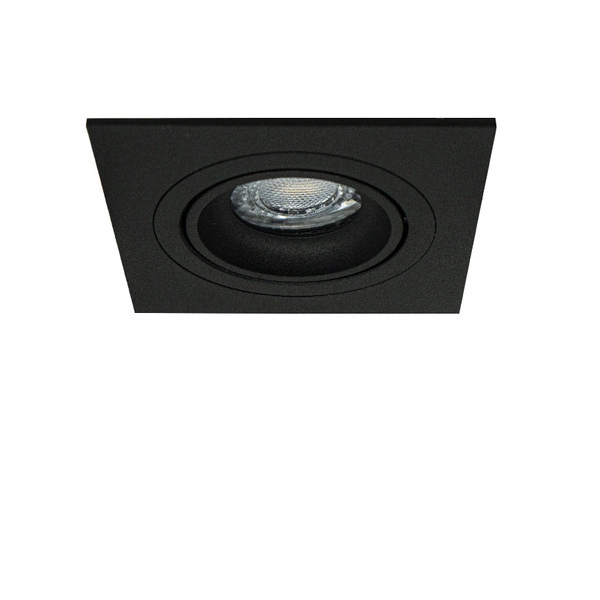 Oprawa wpuszczana oczko sufitowe CROSTI MODI SQ czarny szer. 9,3cm