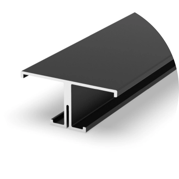 Profil LED P9-1 dwustronny 100cm wys.18mm | czarny