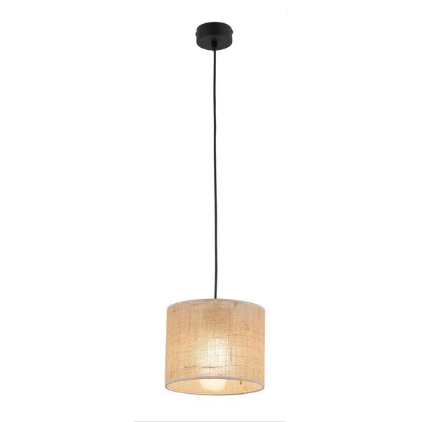 Lampa wisząca ekologiczna JUTA E27 szer. 30cm | brązowy 6580